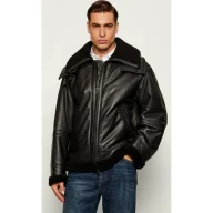 Kurtki męskie - BOSS ORANGE Skórzana kurtka Joglaci Relaxed fit shearling - miniaturka - grafika 1