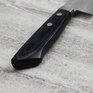 Kunio Masutani VG-10 Hammered Blue Damascus Nóż Santoku 17 cm - Noże kuchenne - miniaturka - grafika 5