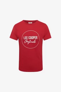 Koszulki męskie - LEE COOPER T-shirt - Czerwony - Mężczyzna - 2XL(2XL) - grafika 1