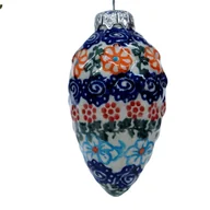 Bombki - Ceramiczna bombka szyszka Ceramika Bolesławiec - miniaturka - grafika 1