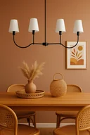 Lampy sufitowe - Lampa wisząca 4-punktowa VIREO w stylu Modern Farmhouse - miniaturka - grafika 1
