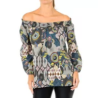 Bluzki damskie - Desigual Blus_Melina damska bluzka, Wielokolorowa (Tutti Fruti 9019), 34 PL - miniaturka - grafika 1