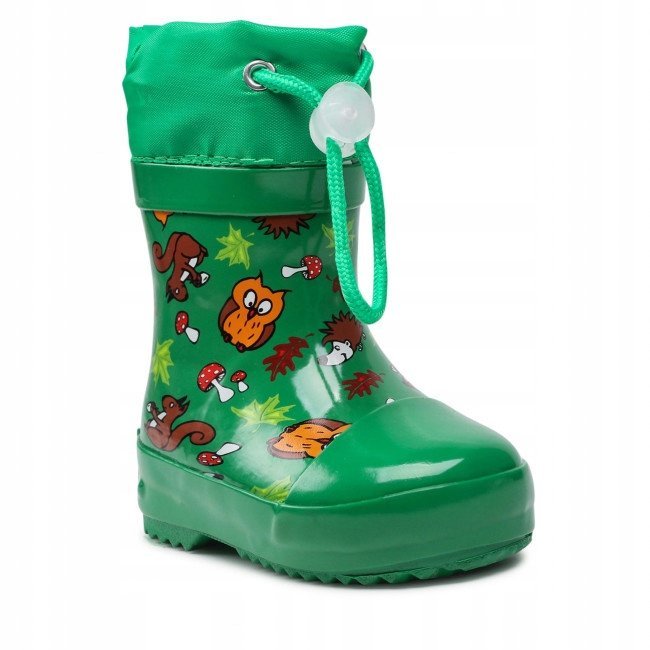 PLAYSHOES KALOSZE ZIELONE DZIECIĘCE WZÓR 22 J0A