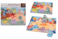 Puzzle - Drewniane puzzle z uchwytami DINO Joueco - miniaturka - grafika 1