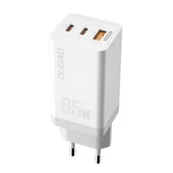 Ładowarki do telefonów - Dudao GaN szybka ładowarka sieciowa 65 W USB / 2x USB Typ C Quick Charge Power Delivery (azotek galu) biały (A7xs white) - miniaturka - grafika 1