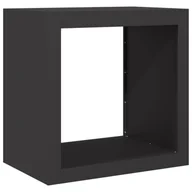 Wózki magazynowe - vidaXL Stojak na drewno opałowe, czarny, 60x40x60 cm, stalowy - miniaturka - grafika 1