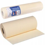 Naczynia i sztućce jednorazowe - Bieżnik na stół w rolce kremowy obrus Premium 24m - miniaturka - grafika 1