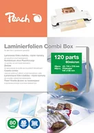 Laminatory - Peach Folia do laminowania 40 x A5 i 80 x 10 x 15 cm zdjęcie | 80 mic | 120 szt. | błyszcząca | kompatybilna z laminatorami wszystkich markowych producentów | PPC500-04 - miniaturka - grafika 1
