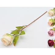 Sztuczne kwiaty - Róża pojedyncza 50 cm mix kolorów - miniaturka - grafika 1