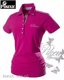 Pikeur Koszulka polo DOLLY - pink - damska - Koszulki jeździeckie - miniaturka - grafika 1