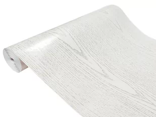 Folia klejowa drewnopodobna na metry samoprzylepna okleina meblowa imitacja drewna 100x90 cm Białe Perłowe - Tapety - miniaturka - grafika 1
