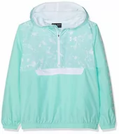 Kurtki i płaszcze dla chłopców - Under Armour uniseks dzieci pakowalna kurtka z zamkiem błyskawicznym 1/2 rozgrzewana góra Neo Turquoise/White M - miniaturka - grafika 1