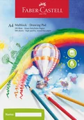 Podobrazia, bloki, papiery - BLOK FABER-CASTELL RYSUNKOWY BIAŁY A4 100 KARTEK - miniaturka - grafika 1