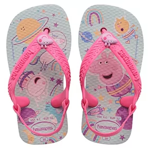 Havaianas Unisex Baby Peppa Pig Balet Rose klapki japonki, 3/4 UK dziecko, Róża baletowa - Buty dla chłopców - miniaturka - grafika 1