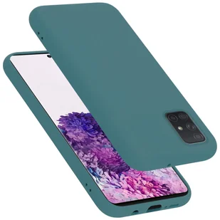 Pokrowiec Do Samsung Galaxy A71 4G Etui w LIQUID ZIELONY TPU Silikon Case Cover Obudowa Ochronny Cadorabo - Etui i futerały do telefonów - miniaturka - grafika 1