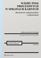 E-booki - prawo - Wzory pism procesowych w sprawach karnych dla obrońców i pełnomocników z objaśnieniami - miniaturka - grafika 1