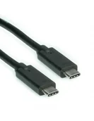 Kable USB - ROLINE USB 3.1 Kabel, C-C, ST/ST, czarny, 0,5 m - miniaturka - grafika 1