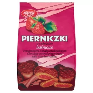 Pierniki w czekoladzie baśniowe truskawkowe SKAWA 150g - Inne słodycze - miniaturka - grafika 1