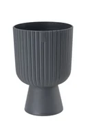 Donice - Osłonka doniczki Keli Mika 14 cm antracytowa Form-Plastic - miniaturka - grafika 1