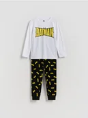 Skarpetki dla dzieci - Reserved - Bawełniana piżama Batman - biały - miniaturka - grafika 1