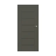 Drzwi wewnętrzne - Skrzydło drzwiowe pełne bezprzylgowe Quanto Grafit mat 70 Lewe Voster - miniaturka - grafika 1