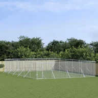 Sprzęt podróżny i transportery dla psów - vidaXL Kojec zewnętrzny dla psa, 8x12x2 m, stal galwanizowana - miniaturka - grafika 1