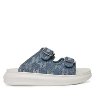 Klapki i japonki damskie - Klapki KARL LAGERFELD Kapri Slide KL62505A Niebieski - miniaturka - grafika 1