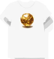 Koszulki i topy damskie - Koszulka damska biała z nadrukiem złotej piłki esportowej XXL - miniaturka - grafika 1