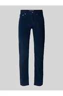 Spodnie męskie - Spodnie sztruksowe o kroju tapered fit z bawełną model LYON - Pierre Cardin - miniaturka - grafika 1
