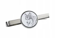 Spinki do mankietów i krawatów - Alaskan Malamute - spinka do krawata z psem, personalizowany klips do krawa - miniaturka - grafika 1