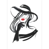 Pasmanteria - Haft krzyżykowy - Zestaw do haftu - Rozmarzona dziewczyna - miniaturka - grafika 1