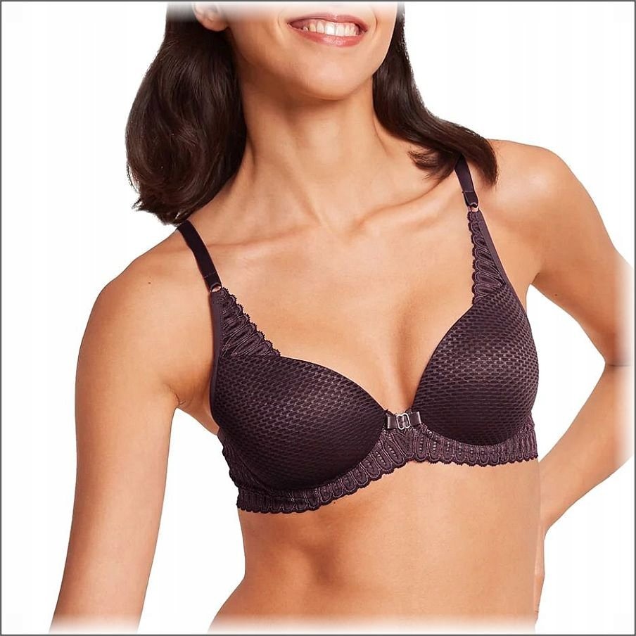 Triumph biustonosz usztywniany brązowy Aura Spotlight koronka rozmiar 75B