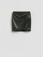 Spódnice - Reserved - Spódnica z marszczeniem - ciemnozielony - miniaturka - grafika 1