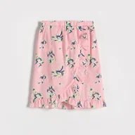 Sukienki i spódniczki dla dziewczynek - Reserved - Spódnica w kwiaty - Różowy - miniaturka - grafika 1