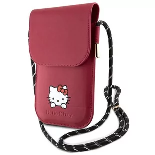 Torba HELLO KITTY Leather Daydreaming Cord Różowy - Etui i futerały do telefonów - miniaturka - grafika 1