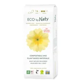 Podpaski - Eco By Naty, ekologiczne podpaski, kompostowalne, Normal, 14 sztuk - miniaturka - grafika 1