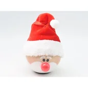 Bombki - Bombka styropianowa LED Mikołaj 8 cm - miniaturka - grafika 1