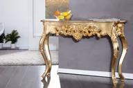 Konsole i sekretarzyki - Invicta Interior Konsola Venezia Ornament Gold 110cm (Z15633) - miniaturka - grafika 1