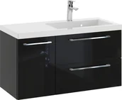 Szafki łazienkowe - Szafka z Umywalką ROSEN 90 cm - Uchwyt Chromowany - miniaturka - grafika 1