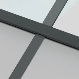 Drzwi przesuwne, czarne, 90x205 cm, szkło hartowane, aluminium 8721012120631 - Drzwi wewnętrzne - miniaturka - grafika 6