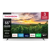 Telewizory - Thomson 55QA2S13 (55") 4K Ultra HD Smart TV Wi-Fi Szary - miniaturka - grafika 1