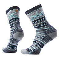 Skarpetki męskie - Damskie skarpety Smartwool W Hike Targeted Cushion Dragon Stitch Mid Crew Rozmiar skarpet: 37-41 / Kolor: ciemnoniebieski - miniaturka - grafika 1