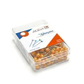 Długopisy - SZPILKI DEKORACYJNE KOLORY 22MM 100SZT ALIGA - miniaturka - grafika 1