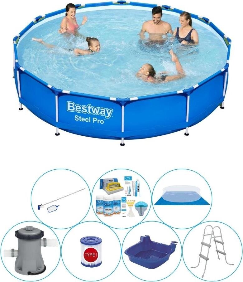 Basen Super Deal - Bestway Steel Pro 366x76 cm - okrągły