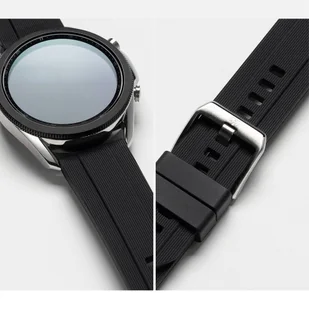 Ringke Rubber One silikonowa bransoleta opaska pasek do zegarka smartwatch Samsung Galaxy Watch 3 45 mm czarny (COM-B-22-10) - Akcesoria do smartwatchy - miniaturka - grafika 2