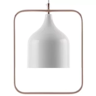 Beliani Lampa wisząca Lampa wisząca metalowa biała MAVONE 79233 - Lampy sufitowe - miniaturka - grafika 1