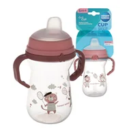 Kubki dla dzieci - Canpol Babies Kubek Treningowy Niekapek FirstCup Bonjour Paris 250 ml 6m+ - miniaturka - grafika 1