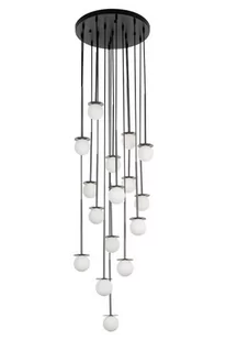 KingHome Lampa wisząca CANNON DISC 16 grafitowy chrom JD8006-16.BLACK [18025116] - Lampy sufitowe - miniaturka - grafika 1