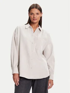 Vero Moda Koszula Sanne 10317194 Beżowy Oversize - Koszule damskie - miniaturka - grafika 1