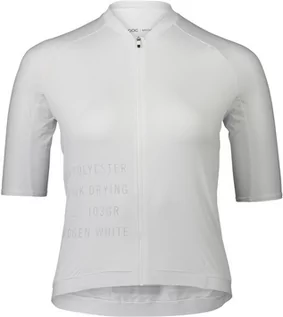 Koszulki rowerowe - POC Pristine Print SS Jersey Women, biały M 2022 Koszulki kolarskie - grafika 1